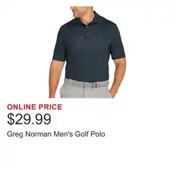 Costco Greg Norman Men's Golf Polo offer