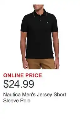 Costco Nautica Men's Jersey Short Sleeve Polo offer