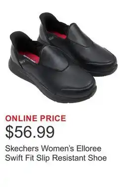 Costco Skechers Women's Elloree Swift Fit Slip Resistant Shoe offer