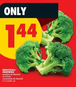 No Frills Broccoli crowns offer