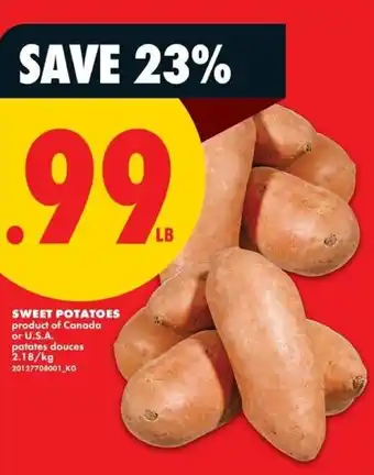 No Frills Sweet potatoes offer