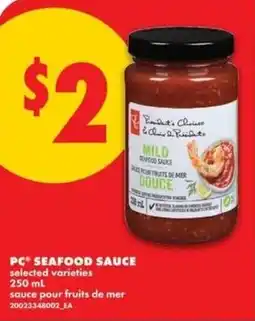 No Frills PC seafood sauce offer