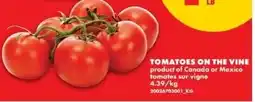 No Frills Tomatoes on the vine offer
