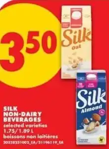 No Frills Silk non-dairy beverages offer