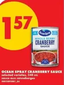 No Frills Ocean spray cranberry sauce offer