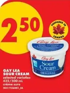 No Frills Gay lea sour cream offer