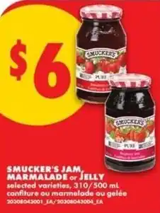 No Frills Smucker's jam, marmalade or jelly offer