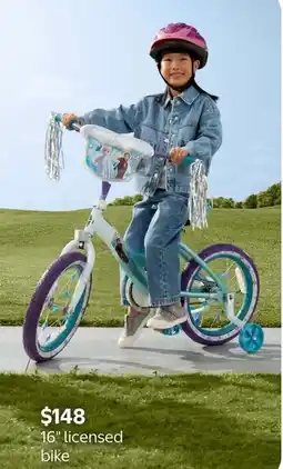 Walmart 16" licensed bike offer