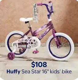Walmart Huffy Sea Star 16" kids' bike offer