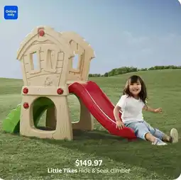 Walmart Little Tikes Hide & Seek climber offer