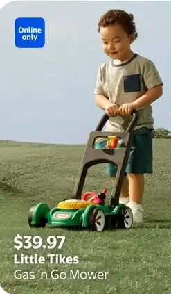 Walmart Little Tikes Gas 'n Go Mower offer