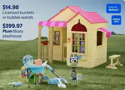 Walmart Plum Bluey playhouse offer