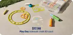 Walmart Play Day sidewalk chalk offer