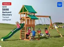 Walmart Backyard Discovery Tucson swing set offer