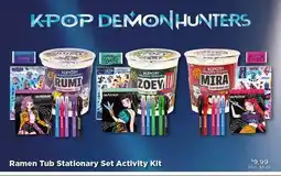 Showcase Kpop Demon Hunter - Ramen Tub Stationary Set Activity Kit offer