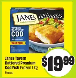 FreshCo Janes Tavern Battered Premium Cod Fish Frozen offer