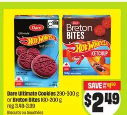 FreshCo Dare Ultimate Cookies 290-300 g or Breton Bites 160-200 g offer