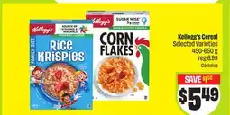 FreshCo Kellogg's Cereal Selected Varieties offer