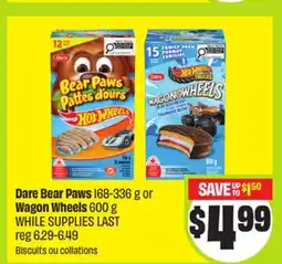 FreshCo Dare Bear Paws 168-336 g or Wagon Wheels 600 g offer