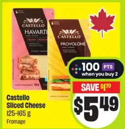 FreshCo Castello Sliced Cheese 125-165 g Fromage offer