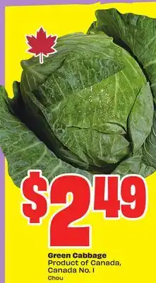 FreshCo Green Cabbage Product of Canada, Canada No. 1 Chou offer