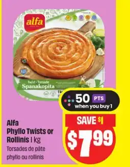 FreshCo Alfa Phyllo Twists or Rollinis offer