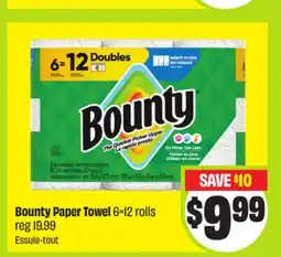 FreshCo Bounty Paper Towels 6=2 rolls offer