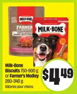 FreshCo Milk-Bone Biscuits 750-900 g or Farmer's Medley 280-340 g offer