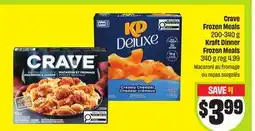 FreshCo Crave Frozen Meals 200-340 g Kraft Dinner Frozen Meals 340 g Macaroni offer