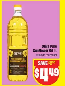 FreshCo Oliya Pure Sunflower Oil 1 L Huile de tournesol offer