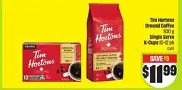 FreshCo Tim Hortons Ground Coffee 300 g Single Serve K-Cups 10-12 pk Cate offer