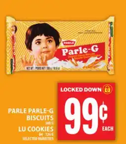 Food Basics PARLE PARLE-G BISCUITS OR LU COOKIES offer