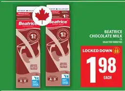 Food Basics BEATRICE CHOCOLATE MILK offer