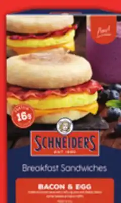 Food Basics SCHNEIDERS BREAKFAST SANDWICHES OR EGG BITES offer