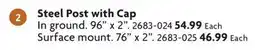 Home Hardware Steel Post with Cap offer