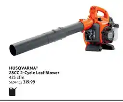 Home Hardware HUSQVARNA 28CC 2-Cycle Leaf Blower 425 cfm offer