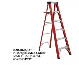 Home Hardware BENCHMARK 6' Fibreglass Step Ladder offer