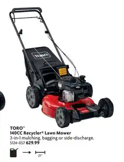 Home Hardware 140CC Recycler Lawn Mower offer