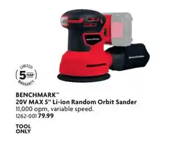 Home Hardware 20V MAX 5 Li-ion Random Orbit Sander offer