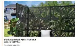 Home Hardware Black Aluminum Panel Frame Kit offer