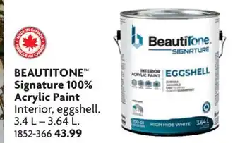 Home Hardware Signature 100% Acrylic Paint offer