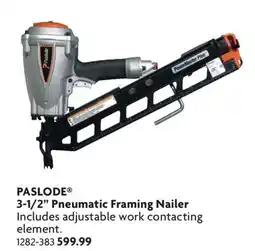Home Hardware 3-1/2 Pneumatic Framing Nailer offer