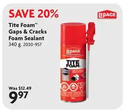 Home Hardware Tite Foam Gaps & Cracks Foam Sealant offer