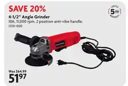Home Hardware 4-1/2 Angle Grinder offer
