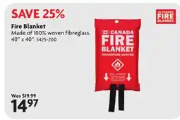 Home Hardware Fire Blanket offer