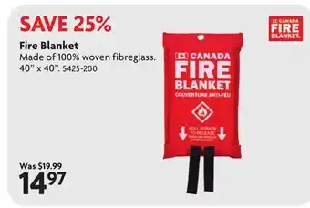 Home Hardware Fire Blanket offer