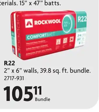 Home Hardware R22 ComfortBatt Insulation offer