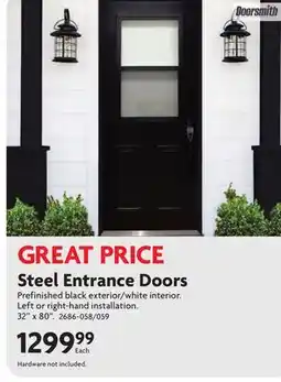 Home Hardware Steel Entrance Doors offer