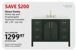 Home Hardware Hessa Vanity offer