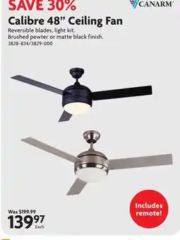 Home Hardware Calibre 48 Ceiling Fan offer